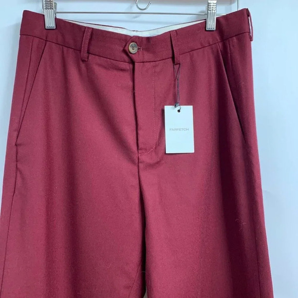 Societe Anonyme‎ Men's 100% Wool Made In Italy Straight Leg Trousers Size M - Picture 5 of 16